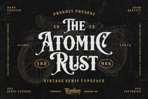 Atomic Rust: A Strategic Approach to Vintage Typography for Modern Branding