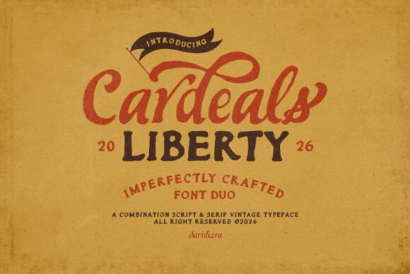 Cardeals: The Hand-Drawn Font Duo for Authentic Branding