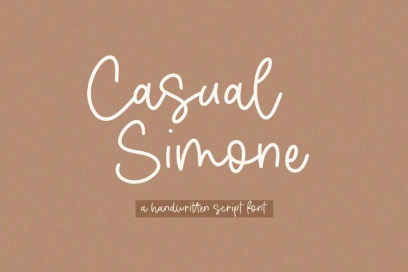 Casual Simone: Mastering the Handwritten Script Font for Authentic Designs