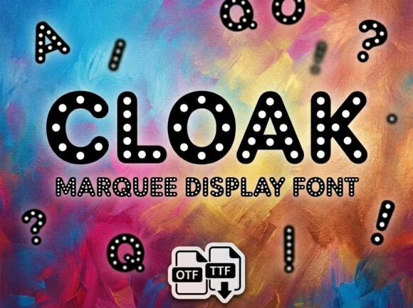 Cloak: Capturing Vintage Glamour in Display Typography