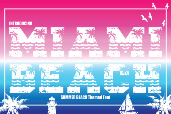 Designing with Speed and Style: The Miami Beach Font