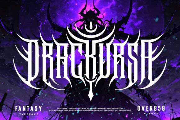 Drackursa Typeface: A Professional Evaluation of a Modern Death Metal Font