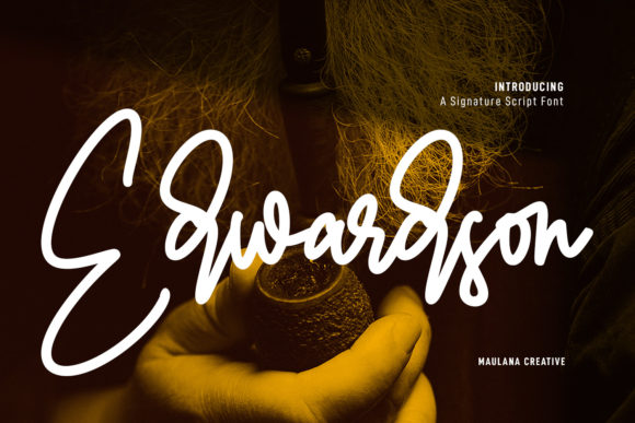 Edwardson Signature: The Asymmetrical Script Font Redefining Authentic Design