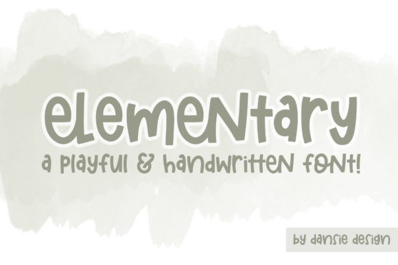 Elementary: The Playful Handwritten Font That Elevates Every Creation
