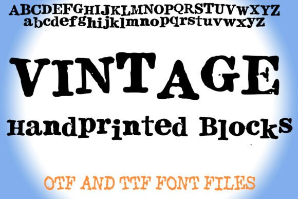 Evaluating the Vintage Handprinted Blocks Font for Authentic Design