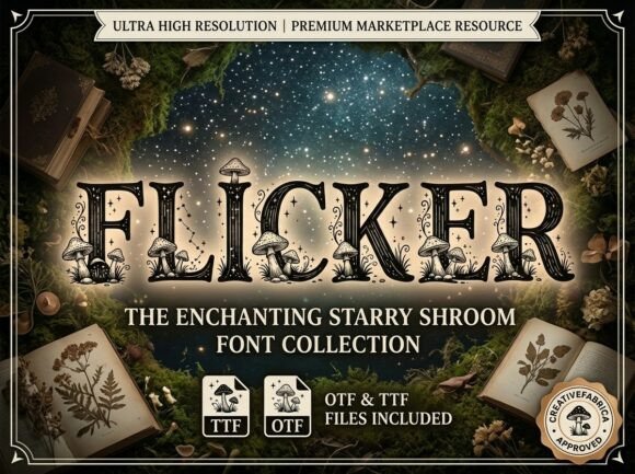 Flicker: A Decorative Font for Bold, Artistic Projects