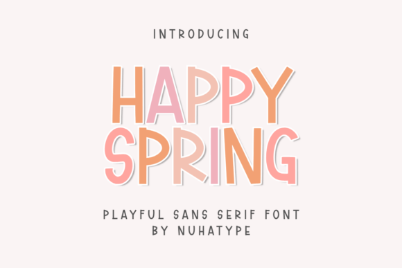Happy Spring: The Elegant Minimalist Font for Modern Creators