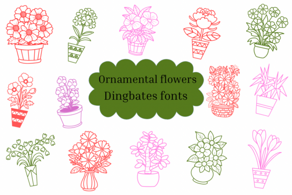 Ornamental Flowers: A Guide to Using This Sketch-Style Dingbats Font