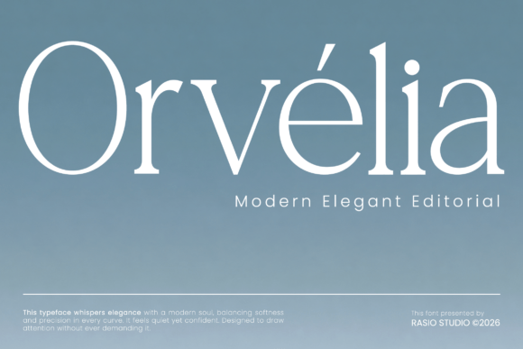 Orvelia: An Editorial Serif for Quiet Confidence