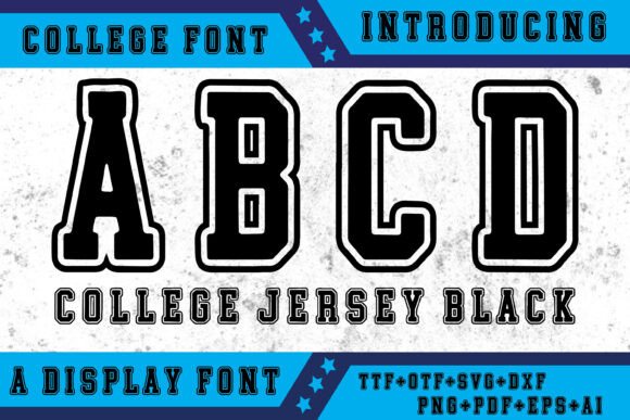 The Cultural Significance and Design Applications of the College Jersey Black Font