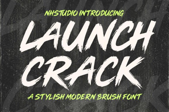 Unleash the Energy: The Audacious Power of the Launch Crack Typeface