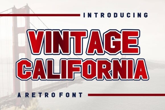 Vintage California: A Bold Retro Font for Modern Design